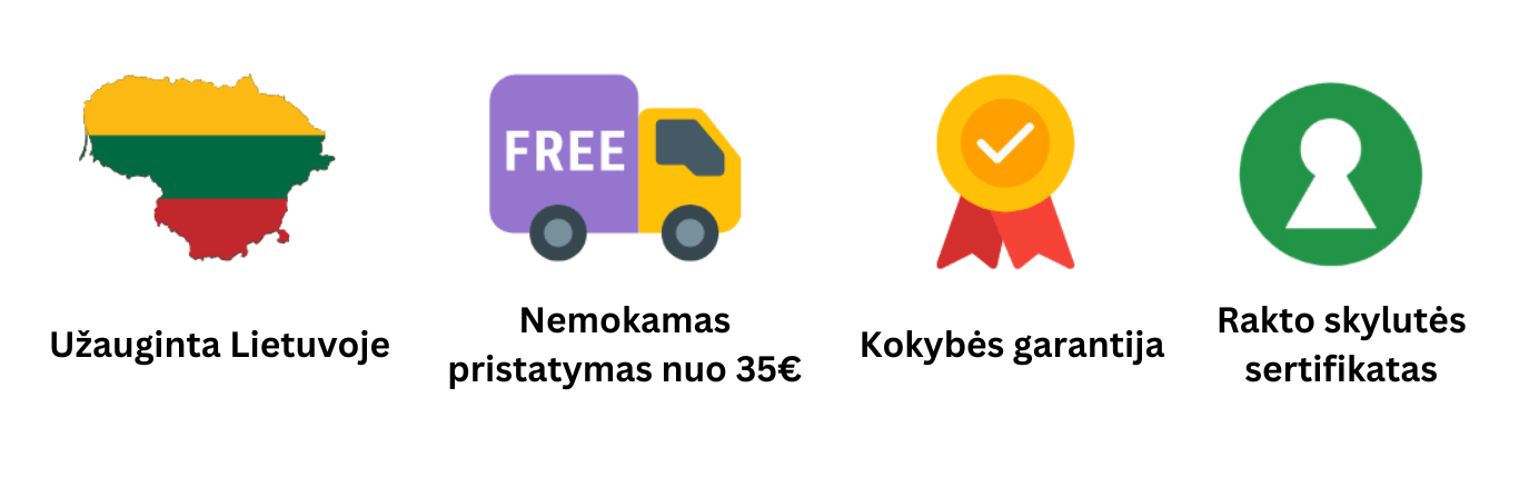 užauginta Lietuvoje, nemokamas siuntimas